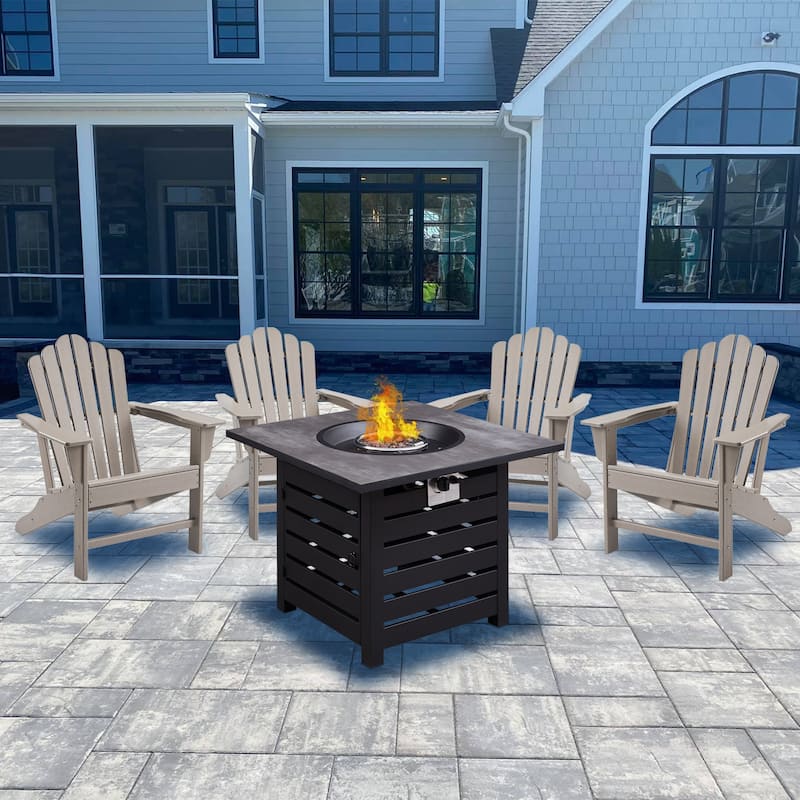 CASAINC 40,000 BTU Auto-Ignition Propane Gas Fire Pit Table - 32 x 32 in