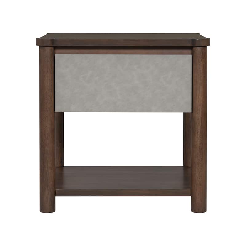 Christopher Knight Home - Lena Modern Farmhouse Wood Nightstands with Drawer (Set of 2)