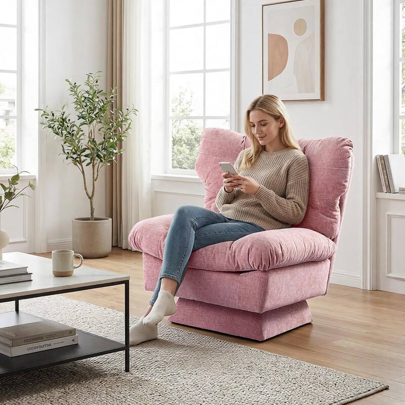 360° Swivel Modern Comfy Upholstered Accent Sofa Chair for Living Room, Bedroom