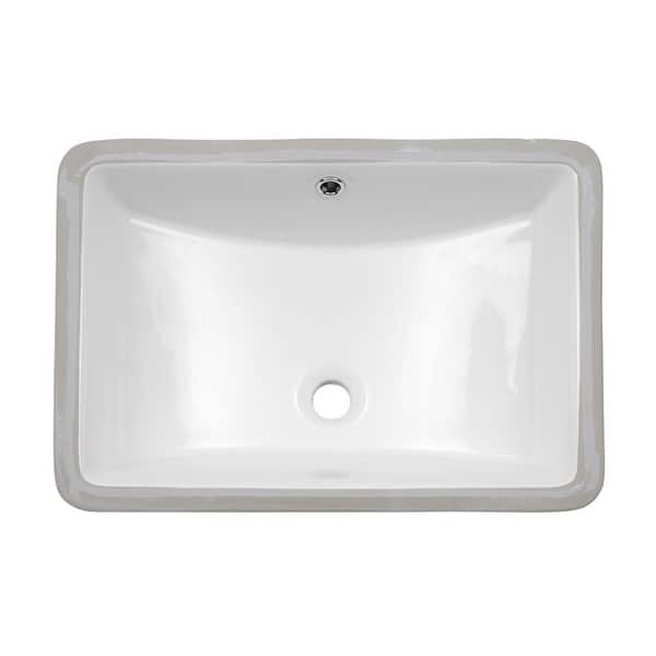 Lordear 21 Undermount Vessel Sink Rectangle Porcelain Ceramic Lavatory Bathroom Vanity Sink 21 Inch On Sale Overstock 31311502
