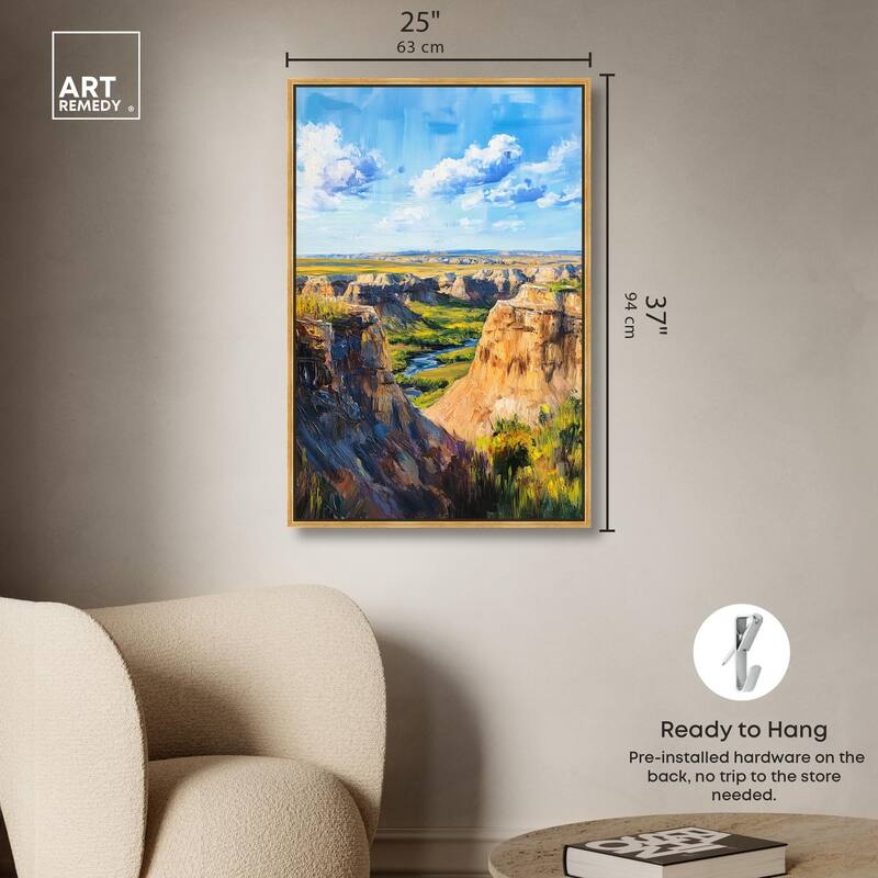 Rolling Hills and Sky II Canvas by Art Remedy