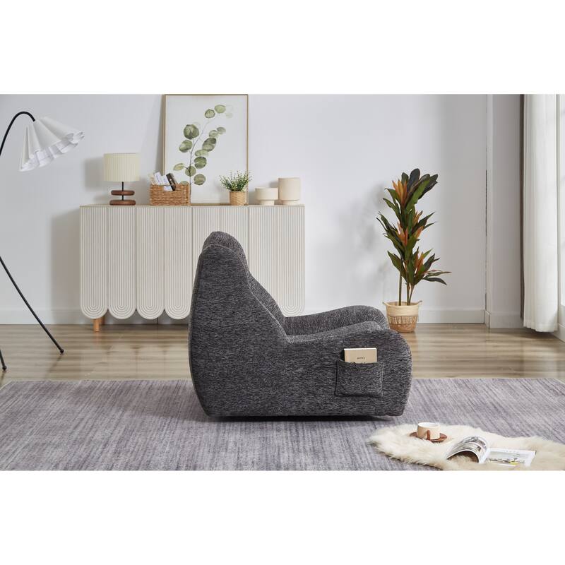 Giant Bean Bag Chair for Adults, Beanbag Fireside Lounger Chair Lazy Floor Sofa Accent Chair for Living Room, Bedroom