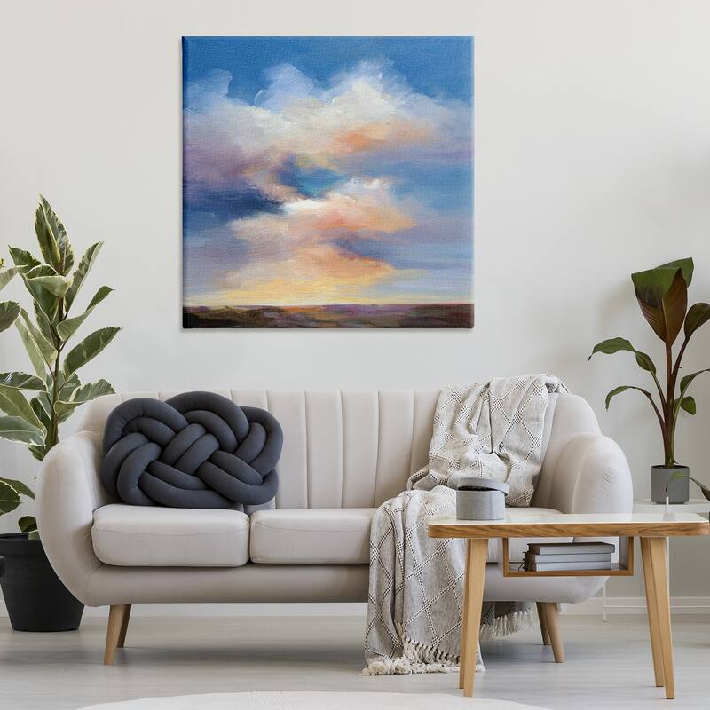 Stupell Luminous Sunset Clouds Canvas Wall Art Design By Karen Hale