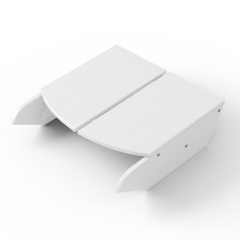 Coastin Modern Poly Adirondack Chair With Ottoman