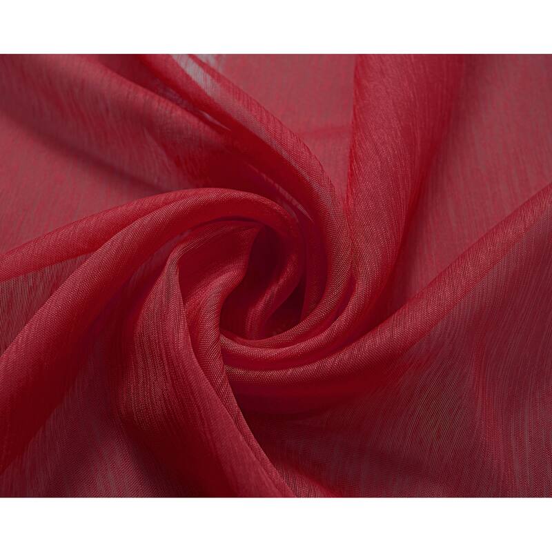 RT Designer Collection Celine Sheer 84 or 90-inch Rod Pocket Curtain Panel