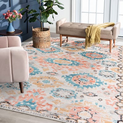 Adelle French Country Oriental Indoor Area Rug