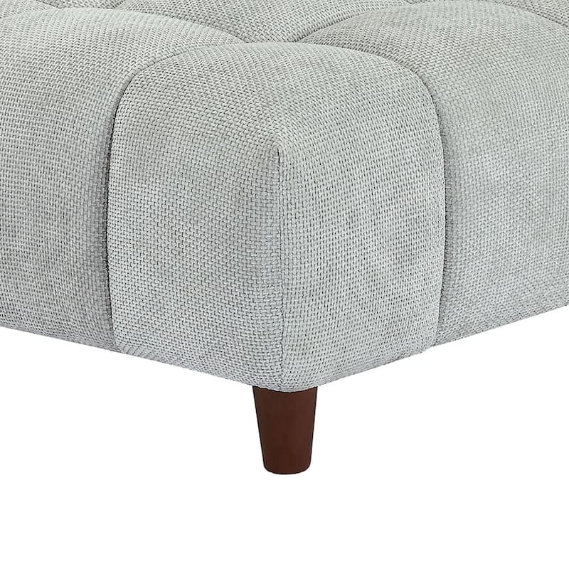 Modern Polyester Upholstered Reversible L-Shaped 3-Seater Sectional Sofa