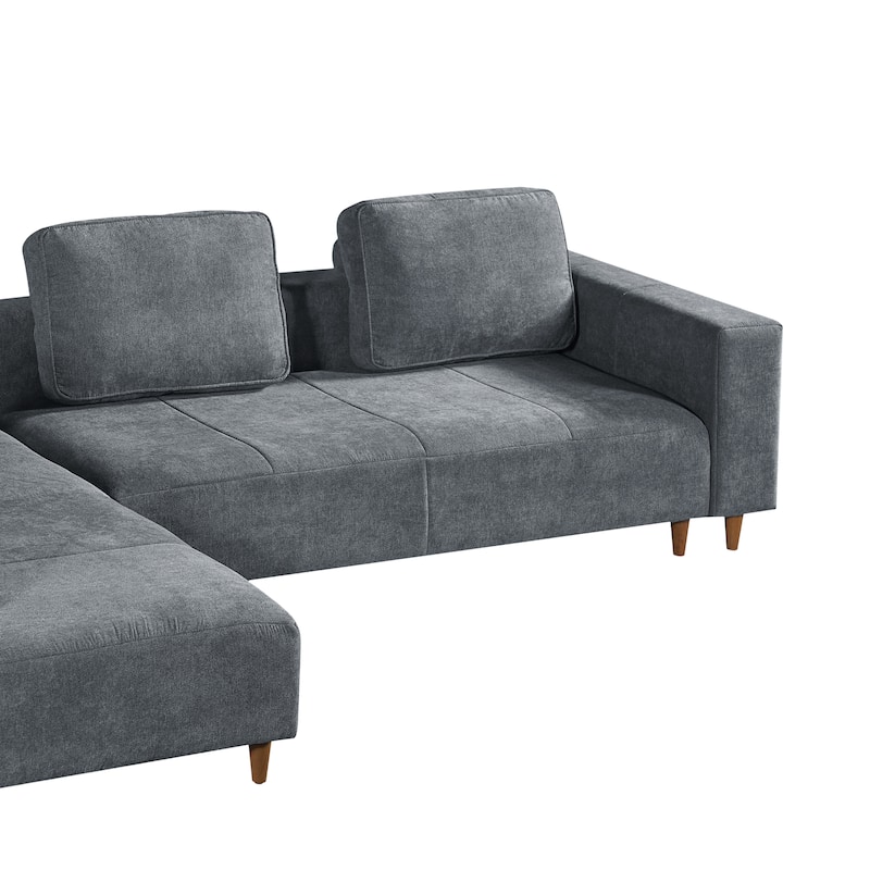 Christopher Knight Home - Modular 109" Soft Upholstered L-Shaped Sectional Sofa