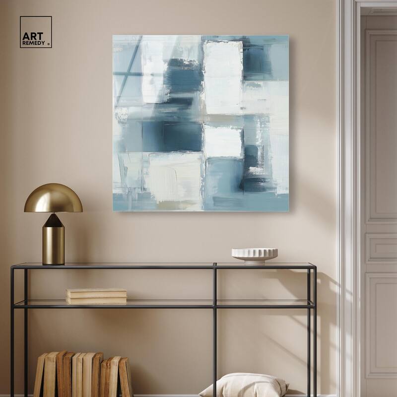 Deconstructed Blue I Acrylic by Art Remedy, Ready to Hang