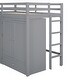 preview thumbnail 39 of 38, Twin Solid Wood Loft Bed with Drawer & Wardrobes