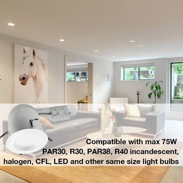 Shop 6 Pack 6 Remodel Can Air Tight Ic Housing E26 Socket For Recessed Housing 1 On Sale Overstock 28792769