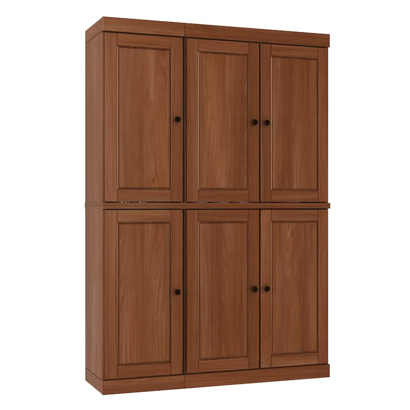 Palace Imports 100% Solid Wood Pantry Cabinet, Raised Panel Doors, Adjustable Shelves, 48.5" Wide, 71.5" Tall - 48.5" x 71.5"