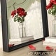 preview thumbnail 5 of 78, Extra Large Metal Frame Wall Mirror Black Tempered Glass for Bathroom