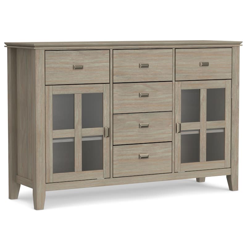 WYNDENHALL Stratford Solid Wood Transitional Sideboard Buffet - 54 inch Wide