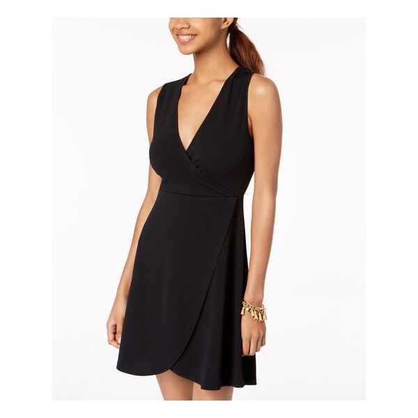 gold and black wrap dress