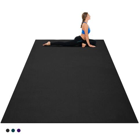 Gymax Large Yoga Mat 7' x 5' x 8 mm Thick Workout Mats for Home Gym - See Details