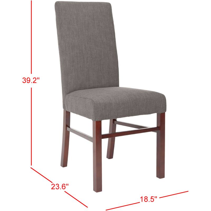 SAFAVIEH Kandi Parsons Stripe Linen Dining Chairs (Pack Of 2) - 18.5" x 23.8" x 39.4" - 19"W x 24"D x 39"H