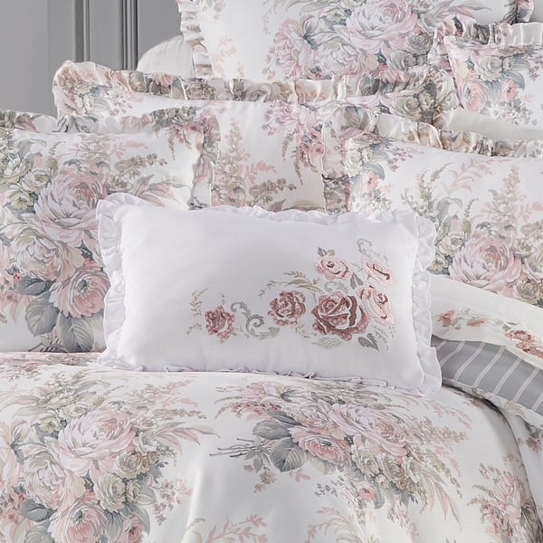 Royal Court Estelle Blush Boudoir Decorative Throw Pillow Bed Bath