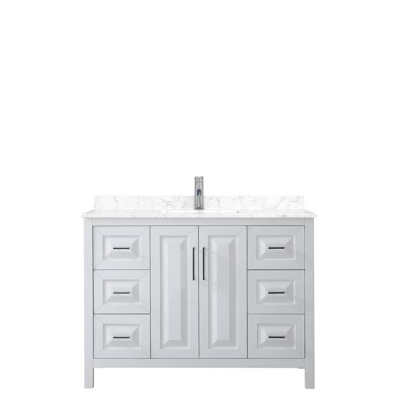 Daria 48 Inch Single Vanity, Cultured Marble Top