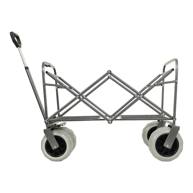 500lb Beach Wagon w/Rod Holders & Big Wheels - All-Terrain Steel Cart