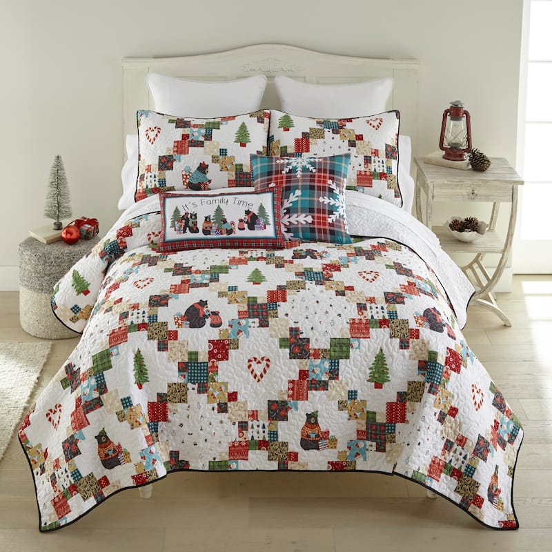 Your Lifestyle by Donna Sharp Holiday Love Polyester 2PC Decor Pillow Set