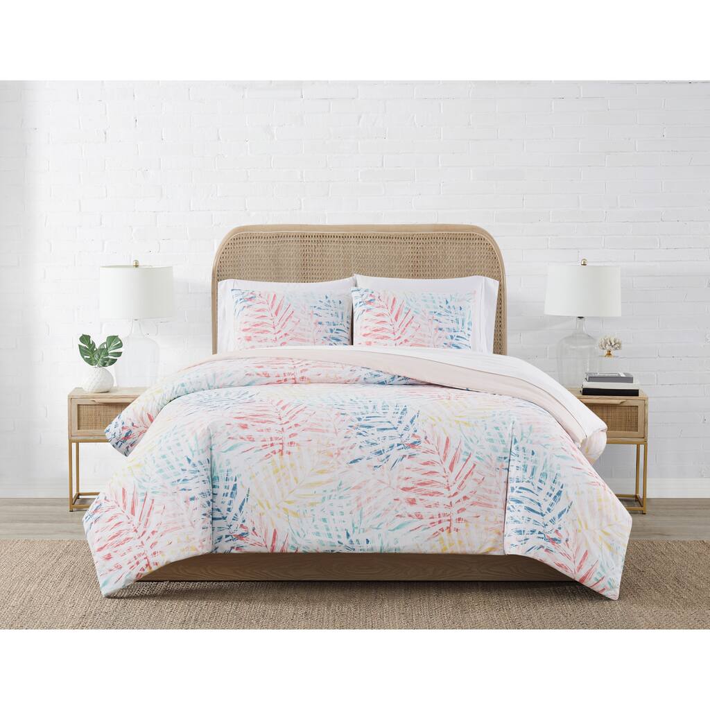 Coastal Living Bright Tropics 3 Piece Duvet Set