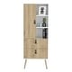 preview thumbnail 7 of 5, Tall Dresser for 2-Drawer Bedroom White / Macadamia
