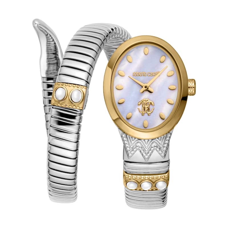 Roberto Cavalli Women RC5L104M0055 Quartz Watch - Two-Tone