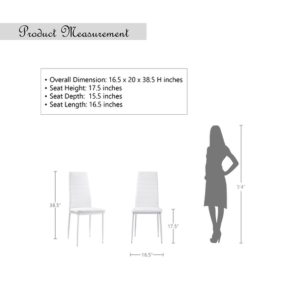 Dining chair seat height 20 inches 2025