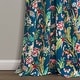 preview thumbnail 33 of 52, Lush Decor Dolores Light Filtering Floral Bird Print Curtain Pair Panels