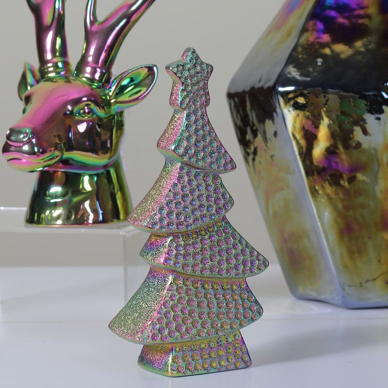 Bohemian Christmas Tree Decoration - 7.25" - Multicolor