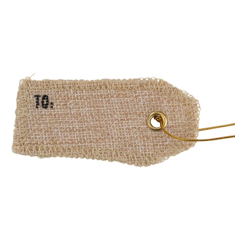 19" Beige and Red "Christmas Delivery" Stocking With Hanging Tag