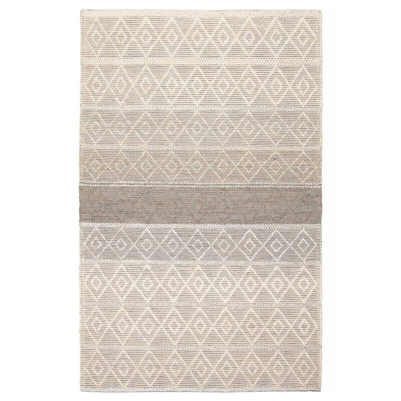 ECARPETGALLERY Braid weave Sienna Cream Wool Rug - 5'1 x 7'9 - Cream - 5'1 x 7'9
