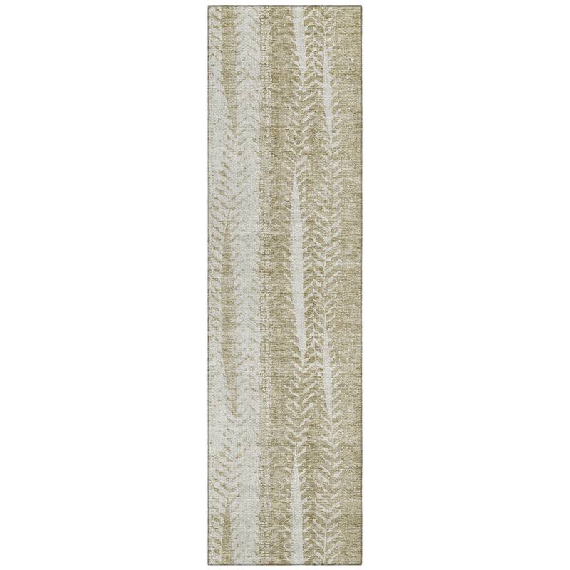 Machine Washable Indoor/ Outdoor Chantille Modern Imprints Rug
