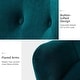 preview thumbnail 45 of 108, Eusebio Tufted Velvet Accent Chair with Wingback, Arms, and Metal Gold Legs for Living Room or Bedroom by HULALA HOME