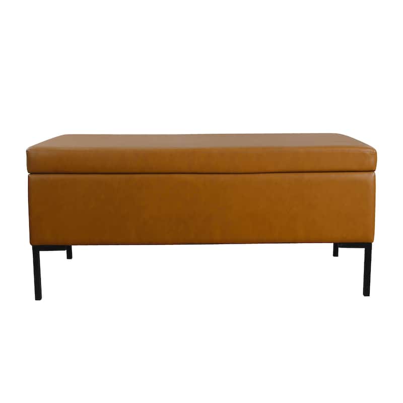 HomePop Storage Bench with Metal Legs