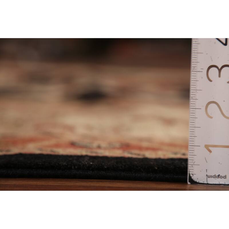 Hand Knotted Oriental 100% Wool Carpet Traditional All-Over Black Peshawar Area Rug - 10' 0'' X 7' 10''