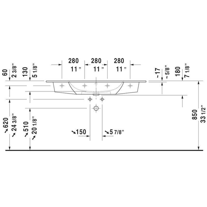 Duravit ME by Starck 0.8/1.6 GPF Toilet Tank Only - Top Flush Button