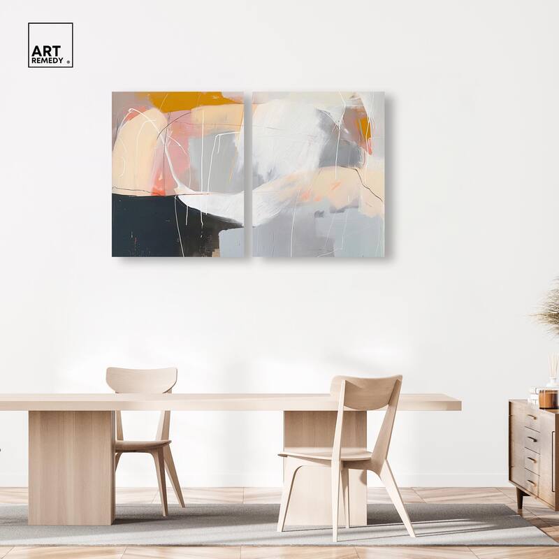 California in Haze Canvas Set of 2 by Art Remedy, Gallery Wrapped