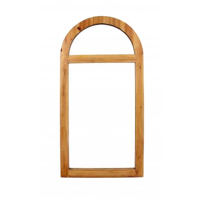 HomeRoots Brown Arch Accent Mirror - 34