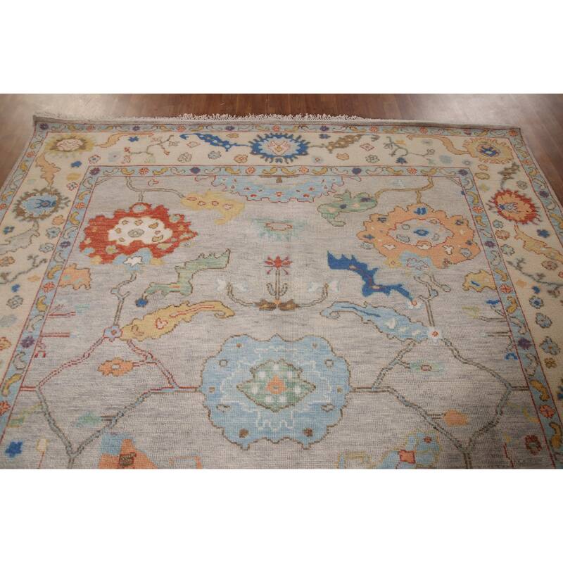 Oushak Oriental Area Rug Handmade Wool Carpet - 8'2" x 9'7"