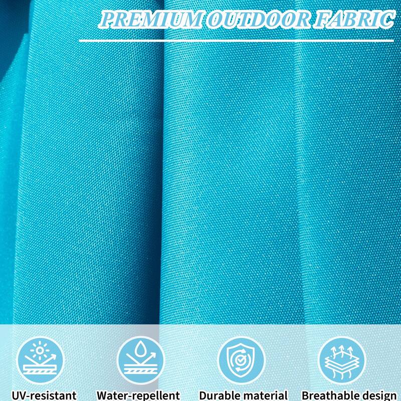 Aluminum Patio Umbrella - 360° Rotation, Hydraulic Lift