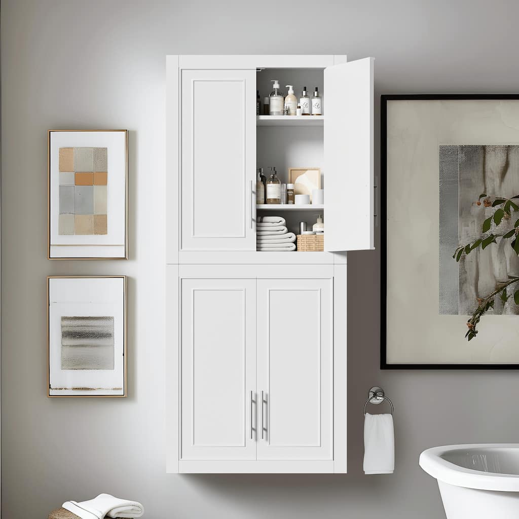 Wooden Storage Cabinet Wall Cabinet a Adjustable Shelf 26" - 26*22
