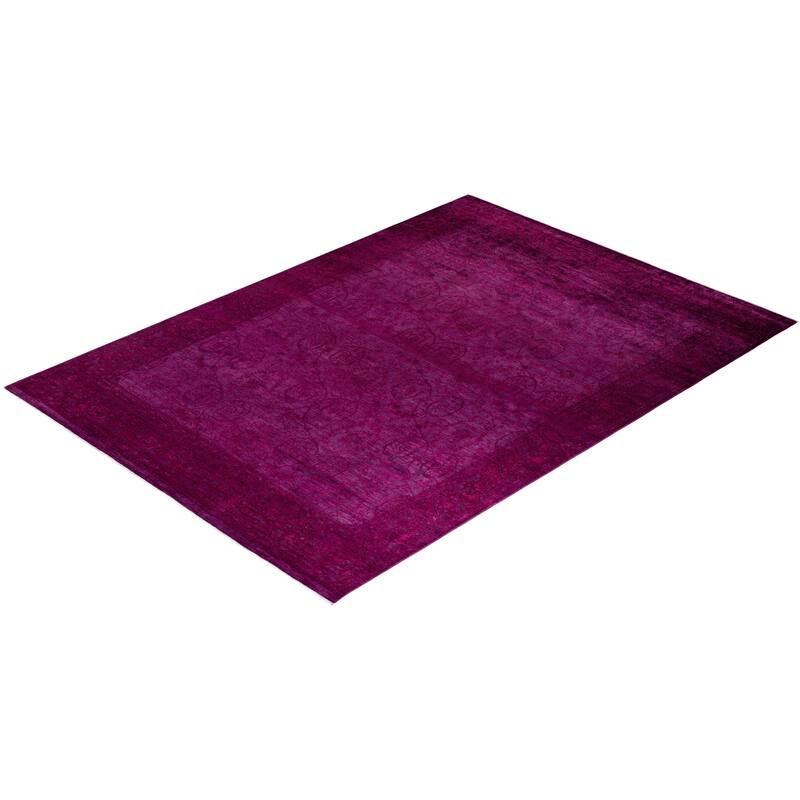Vibrance, One-of-a-Kind Hand-Knotted Area Rug - Red, 9' 0" x 11' 8" - 9' 0" x 11' 8"