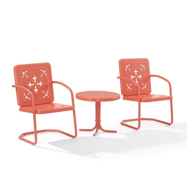 Crosley Azalea 3-Piece Retro Outdoor Chair Set