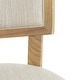 preview thumbnail 11 of 20, Fescue Farmhouse Fabric and Rubberwood Upholstered Dining Chairs (Set of 2) by Christopher Knight Home