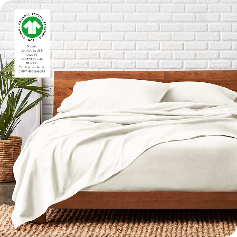 Bare Home Organic Cotton Flannel Sheet Set