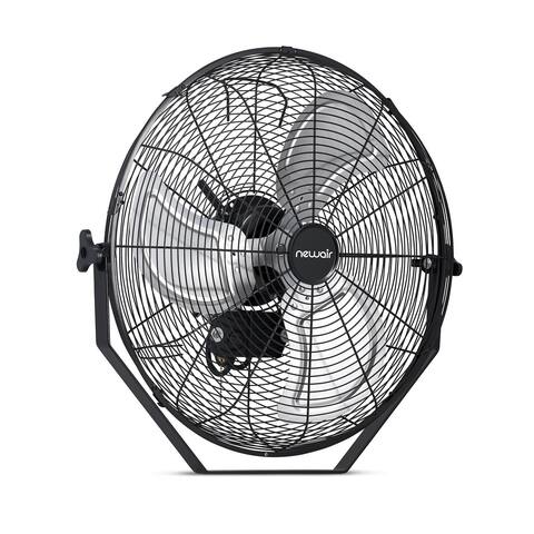 NewAir 20 Outdoor High Velocity Wall Mounted Fan with 3 Fan Speeds and Adjustable Tilt Head