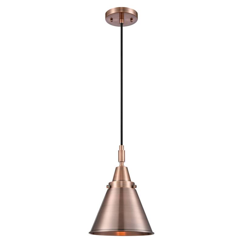 Innovations Lighting Downtown Urban - Caden Appalachian - 1 Light 8" Cord Hung Mini Pendant - Antique Copper