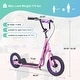 preview thumbnail 5 of 9, Youth Scooter Kick Scooter for Kids 6+ with Adjustable Handlebar, 12 Inch Inflatable Wheels ,Widened non-slip Footboard